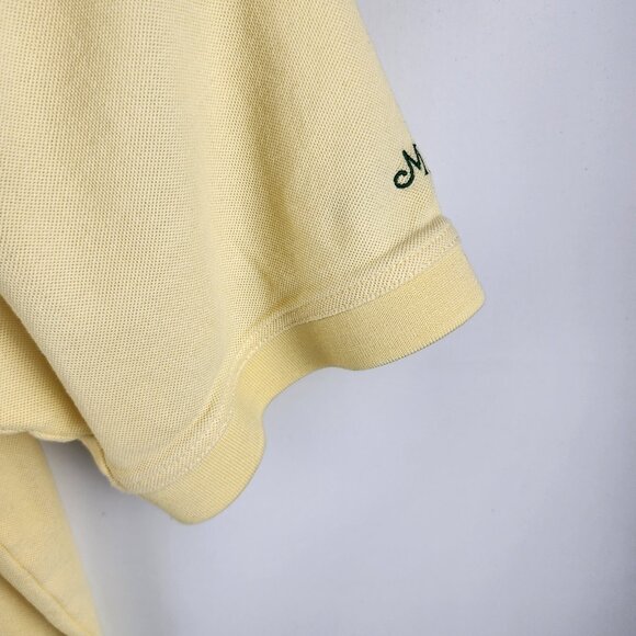 Masters Collection Shirt Mens XXL Yellow 60s Two Ply Mercerized Golf Polo - Picture 5 of 7